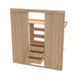 Closet 3 (puertas, gabetas, compartimentos)