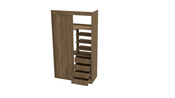 diseño closet para habitación auxiliar